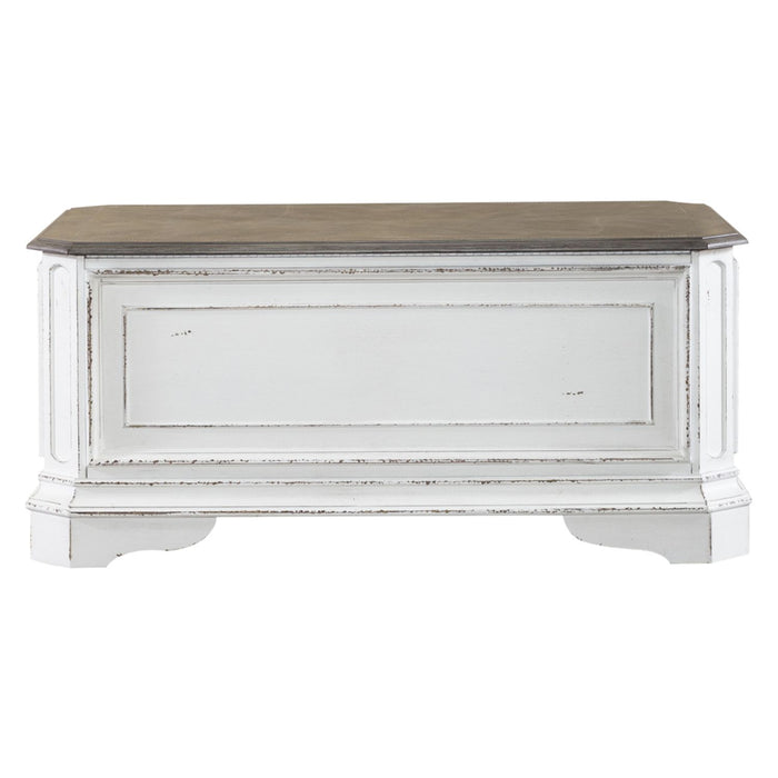 Magnolia Manor Storage Trunk in Antique White - Furniture 4 Less (Jacksonville, NC)