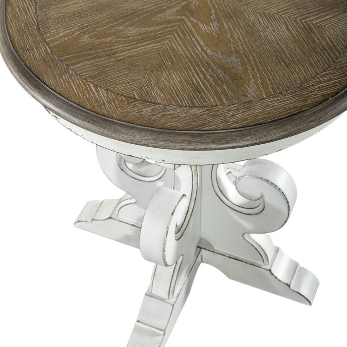 Magnolia Manor Round End Table - Furniture 4 Less (Jacksonville, NC)