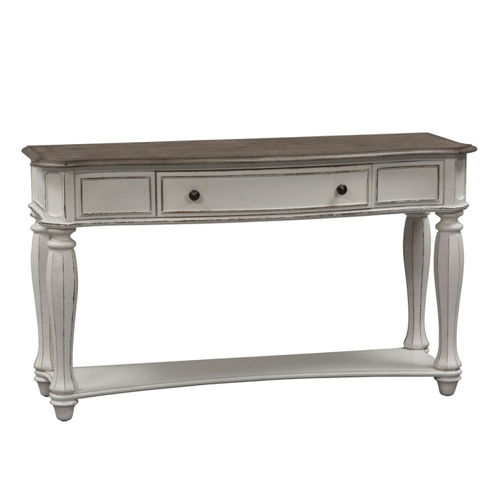 Magnolia Manor Sofa Table in Antique White - Furniture 4 Less (Jacksonville, NC)