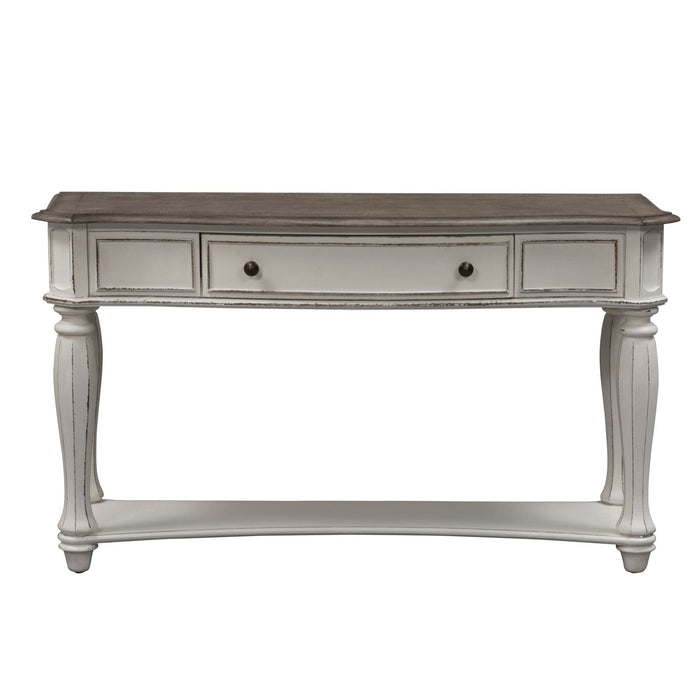 Magnolia Manor Sofa Table in Antique White - Furniture 4 Less (Jacksonville, NC)