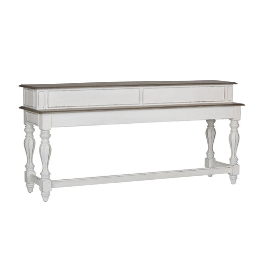 Magnolia Manor Console Bar Table in Antique White - Furniture 4 Less (Jacksonville, NC)