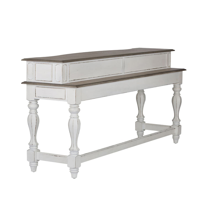 Magnolia Manor Console Bar Table in Antique White - Furniture 4 Less (Jacksonville, NC)