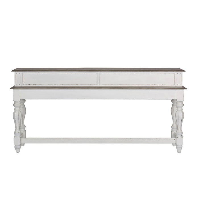 Magnolia Manor Console Bar Table in Antique White - Furniture 4 Less (Jacksonville, NC)
