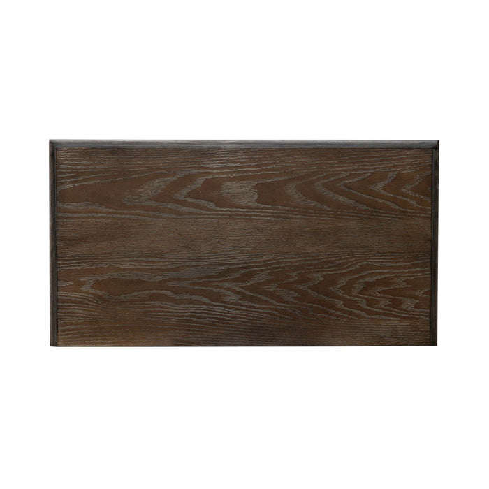 Liberty Furniture Magnolia Manor Pet Feeder Cabinet in Antique White & Weathered Bark EST SHIP TIME APPX 4 WEEKS - Furniture 4 Less (Jacksonville, NC)