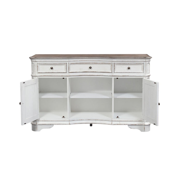 Magnolia Manor Server in Antique White - Furniture 4 Less (Jacksonville, NC)