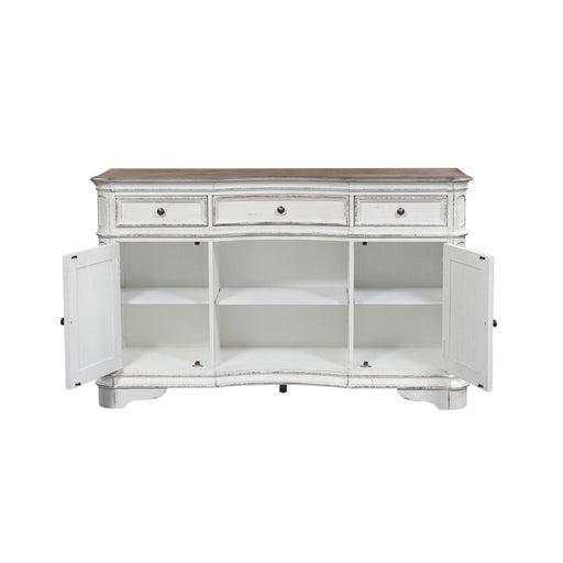 Liberty Furniture Magnolia Manor Server in Antique White - Furniture 4 Less (Jacksonville, NC)