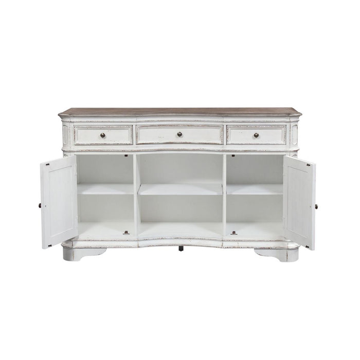 Liberty Furniture Magnolia Manor Server in Antique White - Furniture 4 Less (Jacksonville, NC)