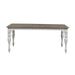 Magnolia Manor Leg Table in Antique White Base w/ Weathered Bark Tops - Furniture 4 Less (Jacksonville, NC)