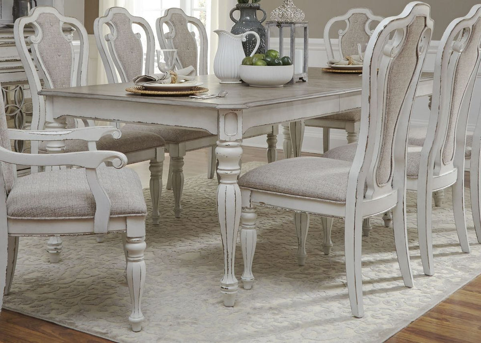 Liberty Furniture Magnolia Manor Upholstered Splat Back Side Chair in Antique White (Set of 2) - Furniture 4 Less (Jacksonville, NC)