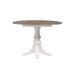 Magnolia Manor Drop Leaf Table in Antique White Base w/ Weathered Bark Tops - Furniture 4 Less (Jacksonville, NC)
