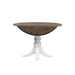 Magnolia Manor Drop Leaf Table in Antique White Base w/ Weathered Bark Tops - Furniture 4 Less (Jacksonville, NC)