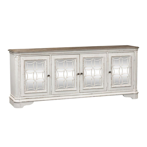 Liberty Magnolia Manor Entertainment TV Stand in Antique White - Furniture 4 Less (Jacksonville, NC)