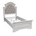Liberty Magnolia Manor Twin Upholstered Bed in Antique White - Furniture 4 Less (Jacksonville, NC)