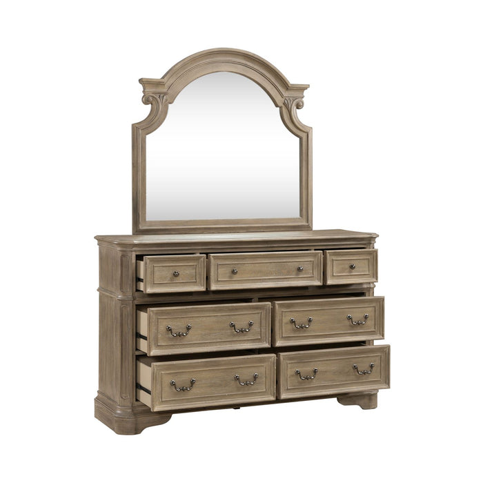 Magnolia Manor Dresser & Mirror - Furniture 4 Less (Jacksonville, NC)