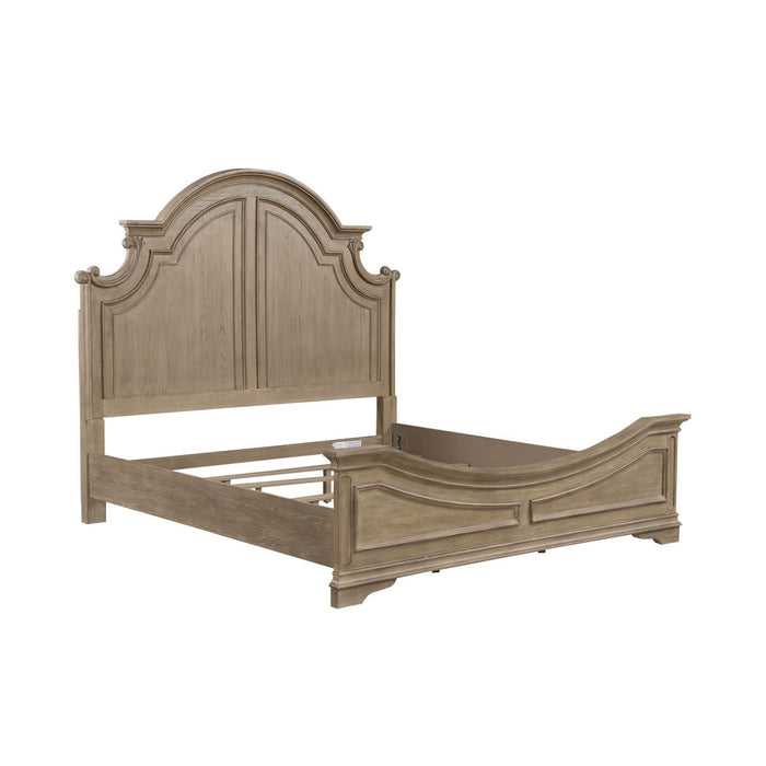 Magnolia Manor King Panel Bed - Furniture 4 Less (Jacksonville, NC)