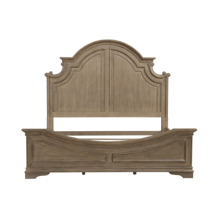 Magnolia Manor King Panel Bed - Furniture 4 Less (Jacksonville, NC)