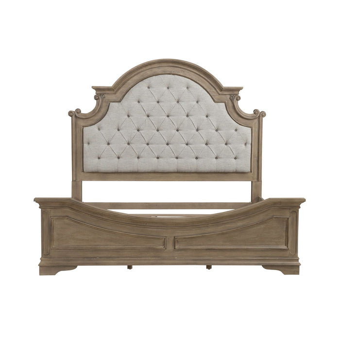 Magnolia Manor King Uph Bed - Furniture 4 Less (Jacksonville, NC)