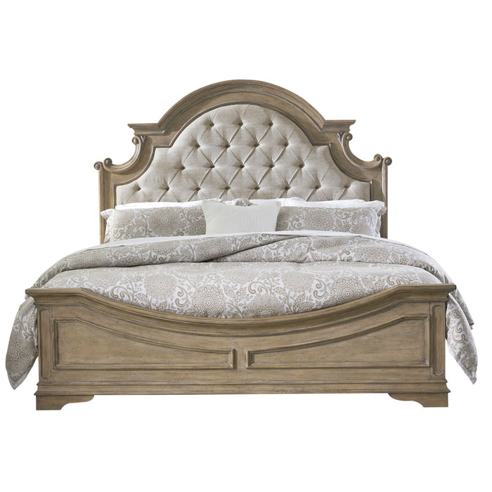 Magnolia Manor Queen Uph Bed - Furniture 4 Less (Jacksonville, NC)