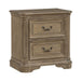 Magnolia Manor II 2 Drawer Nightstand in Weathered Bisque - Furniture 4 Less (Jacksonville, NC)