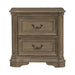 Magnolia Manor II 2 Drawer Nightstand in Weathered Bisque - Furniture 4 Less (Jacksonville, NC)
