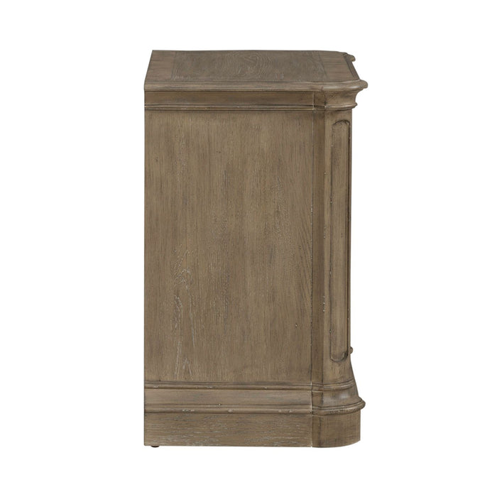 Magnolia Manor II 2 Drawer Nightstand in Weathered Bisque - Furniture 4 Less (Jacksonville, NC)