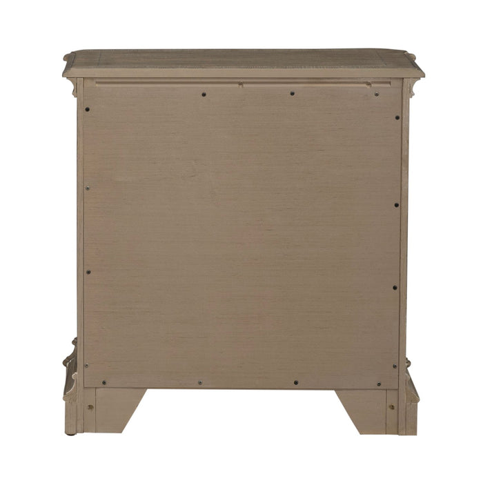 Magnolia Manor II 2 Drawer Nightstand in Weathered Bisque - Furniture 4 Less (Jacksonville, NC)