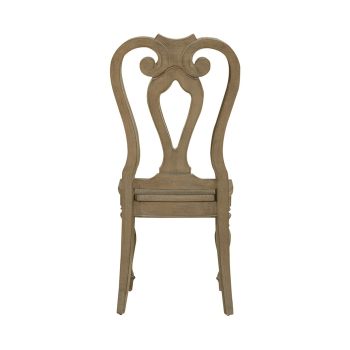 Liberty Furniture Magnolia Manor Splat Back Side Chair (RTA) (Set of 2) in Weathered Bisque