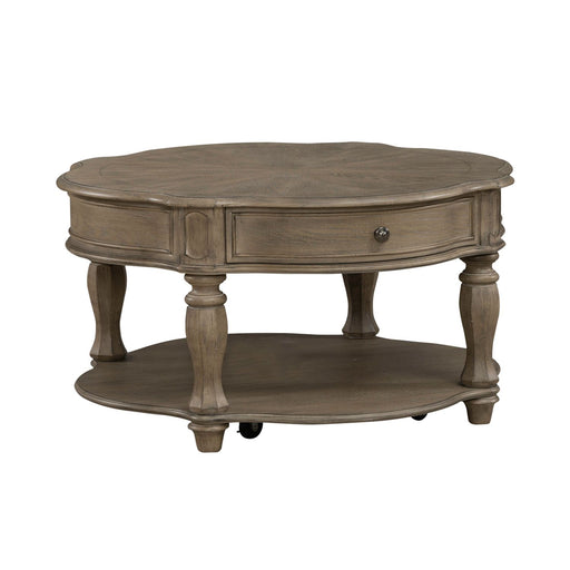 Magnolia Manor Round Cocktail Table - Furniture 4 Less (Jacksonville, NC)