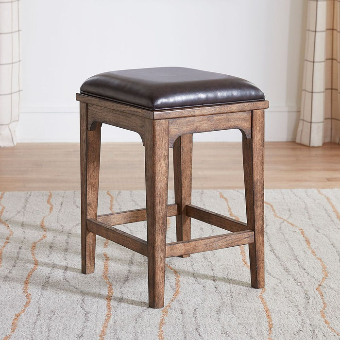 Liberty Furniture Ashford Upholstered Console Stool in Sienna - Furniture 4 Less (Jacksonville, NC)
