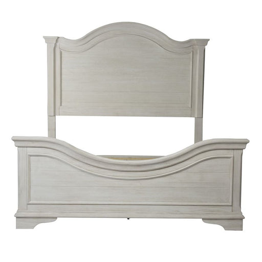 Liberty Furniture Bayside Queen Panel Bed in Antique White - Furniture 4 Less (Jacksonville, NC)