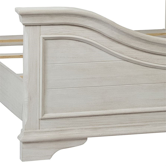 Liberty Furniture Bayside King Panel Bed in Antique White - Furniture 4 Less (Jacksonville, NC)