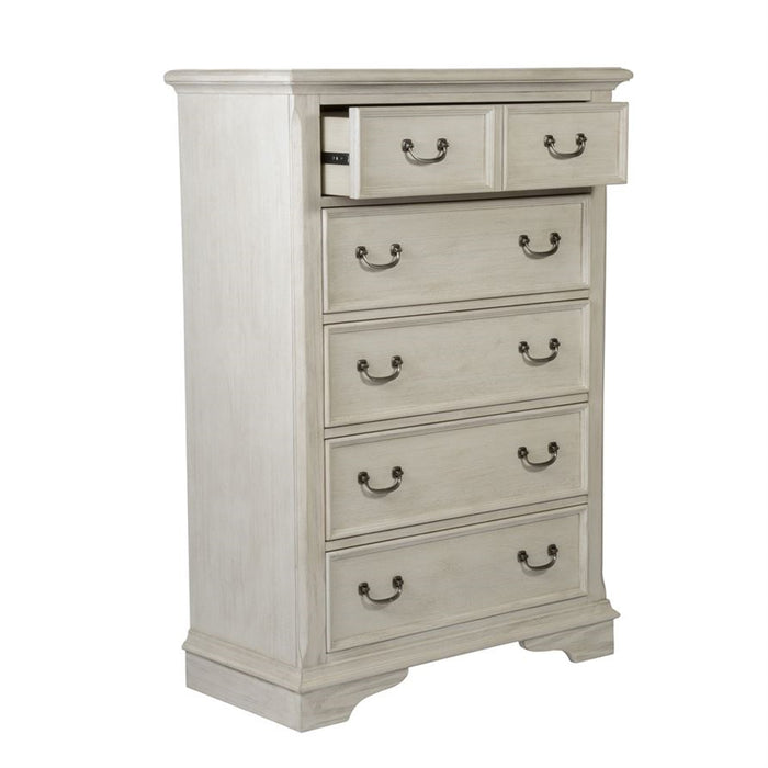 Liberty Funiture Bayside Drawer Chest in Antique White - Furniture 4 Less (Jacksonville, NC)