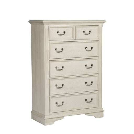 Liberty Funiture Bayside Drawer Chest in Antique White - Furniture 4 Less (Jacksonville, NC)