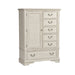 Liberty Funiture Bayside Gentleman's Chest in Antique White - Furniture 4 Less (Jacksonville, NC)