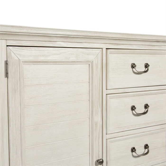 Liberty Funiture Bayside Gentleman's Chest in Antique White - Furniture 4 Less (Jacksonville, NC)