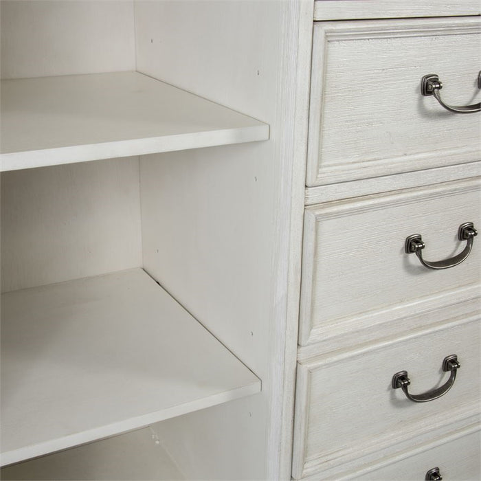 Liberty Funiture Bayside Gentleman's Chest in Antique White - Furniture 4 Less (Jacksonville, NC)