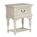 Liberty Funiture Bayside Leg Nightstand in Antique White - Furniture 4 Less (Jacksonville, NC)