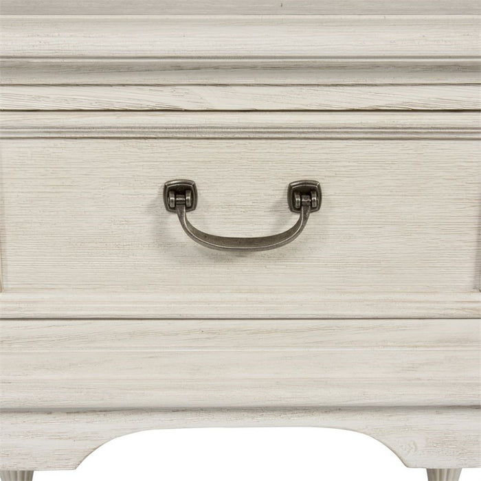 Liberty Funiture Bayside Leg Nightstand in Antique White - Furniture 4 Less (Jacksonville, NC)