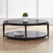 Liberty Furniture Penton Oval Cocktail Table in Espresso Stone - Furniture 4 Less (Jacksonville, NC)
