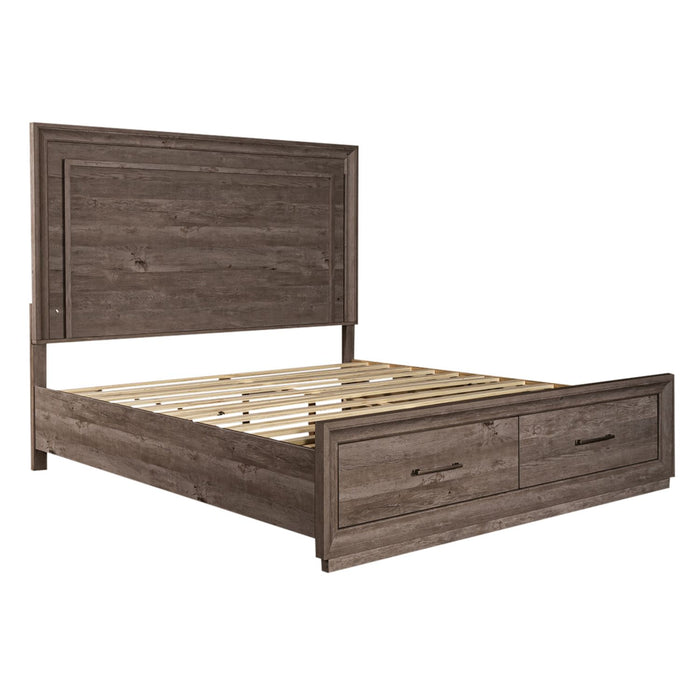 Horizons Queen Storage Bed - Furniture 4 Less (Jacksonville, NC)