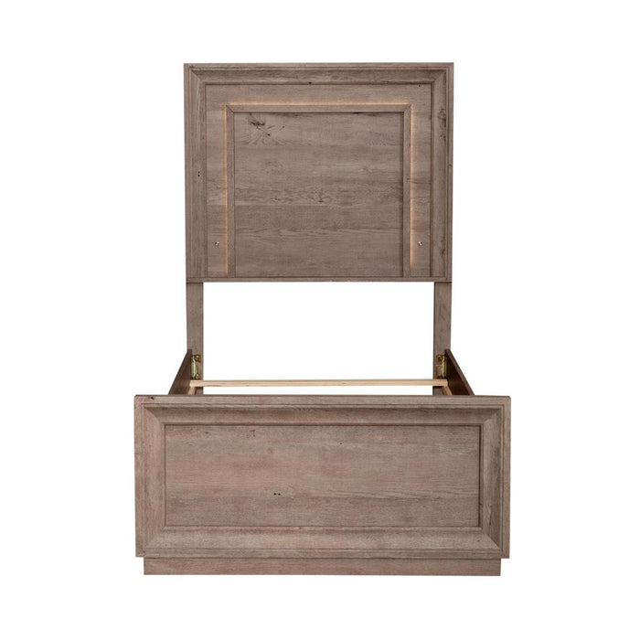 Liberty Furniture Horizons Full Panel Bed with HB Lights in Graystone - Furniture 4 Less (Jacksonville, NC)