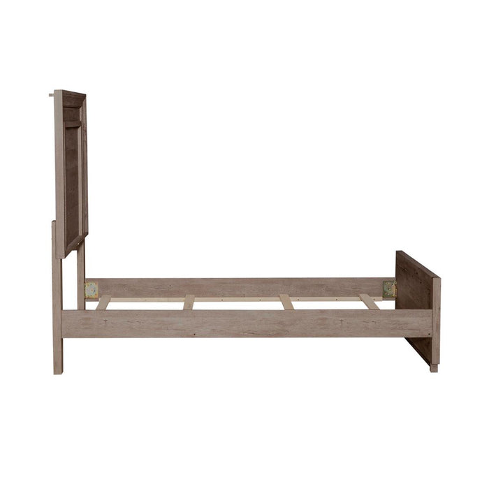 Liberty Furniture Horizons Full Panel Bed with HB Lights in Graystone - Furniture 4 Less (Jacksonville, NC)