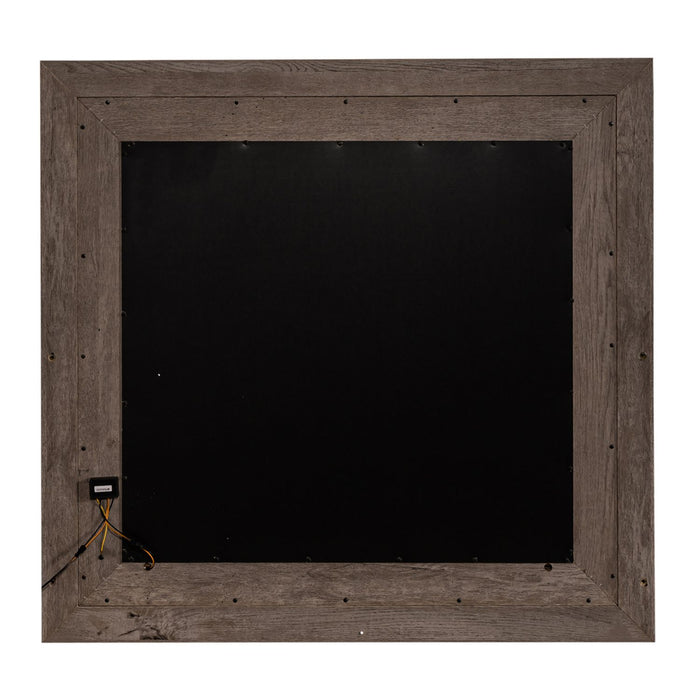 Horizons Lighted Mirror in Graystone - Furniture 4 Less (Jacksonville, NC)