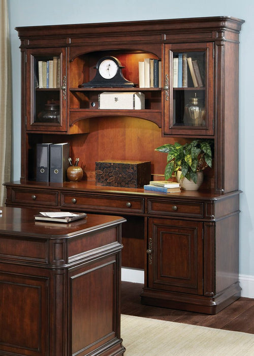 Liberty Brayton Manor Jr Executive Credenza Hutch in Cognac - Furniture 4 Less (Jacksonville, NC)