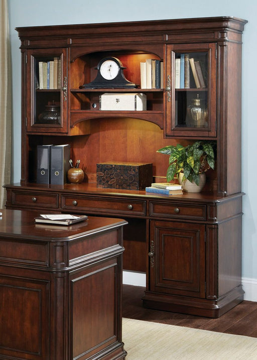 Liberty Brayton Manor Jr Executive Credenza Hutch in Cognac - Furniture 4 Less (Jacksonville, NC)