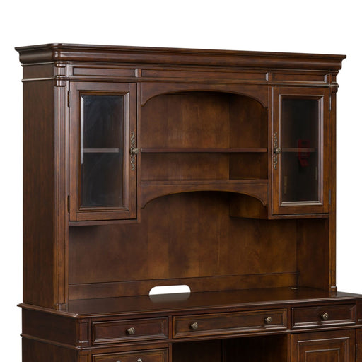 Brayton Manor Jr Executive Credenza Hutch in Cognac - Furniture 4 Less (Jacksonville, NC)