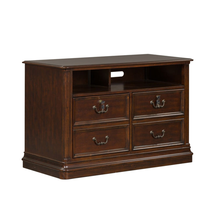 Brayton Manor Jr Executive Media Lateral File in Cognac - Furniture 4 Less (Jacksonville, NC)