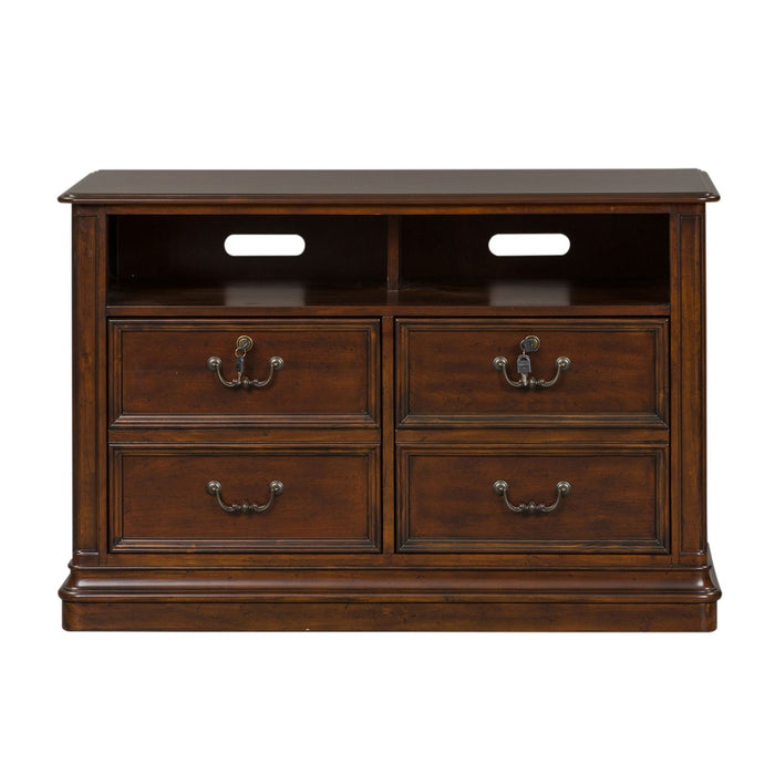 Brayton Manor Jr Executive Media Lateral File in Cognac - Furniture 4 Less (Jacksonville, NC)