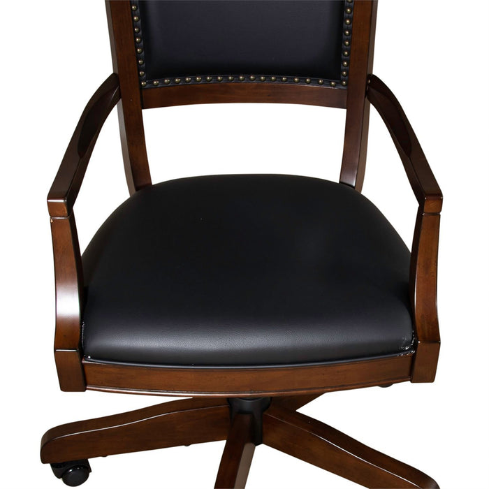 Brayton Manor Jr Executive Desk Chair (RTA) in Cognac - Furniture 4 Less (Jacksonville, NC)