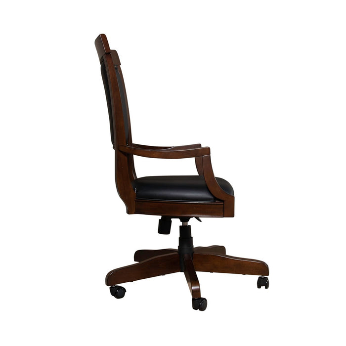 Brayton Manor Jr Executive Desk Chair (RTA) in Cognac - Furniture 4 Less (Jacksonville, NC)